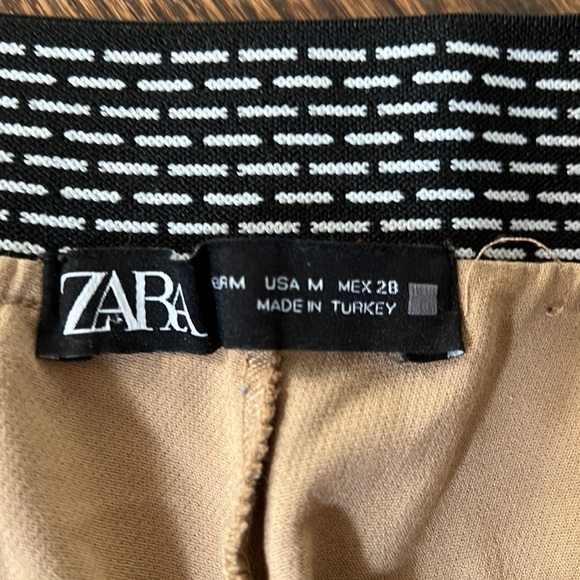 ZARA Jogger Waist Pants - M (Taupe Brown) - Picture 16 of 16